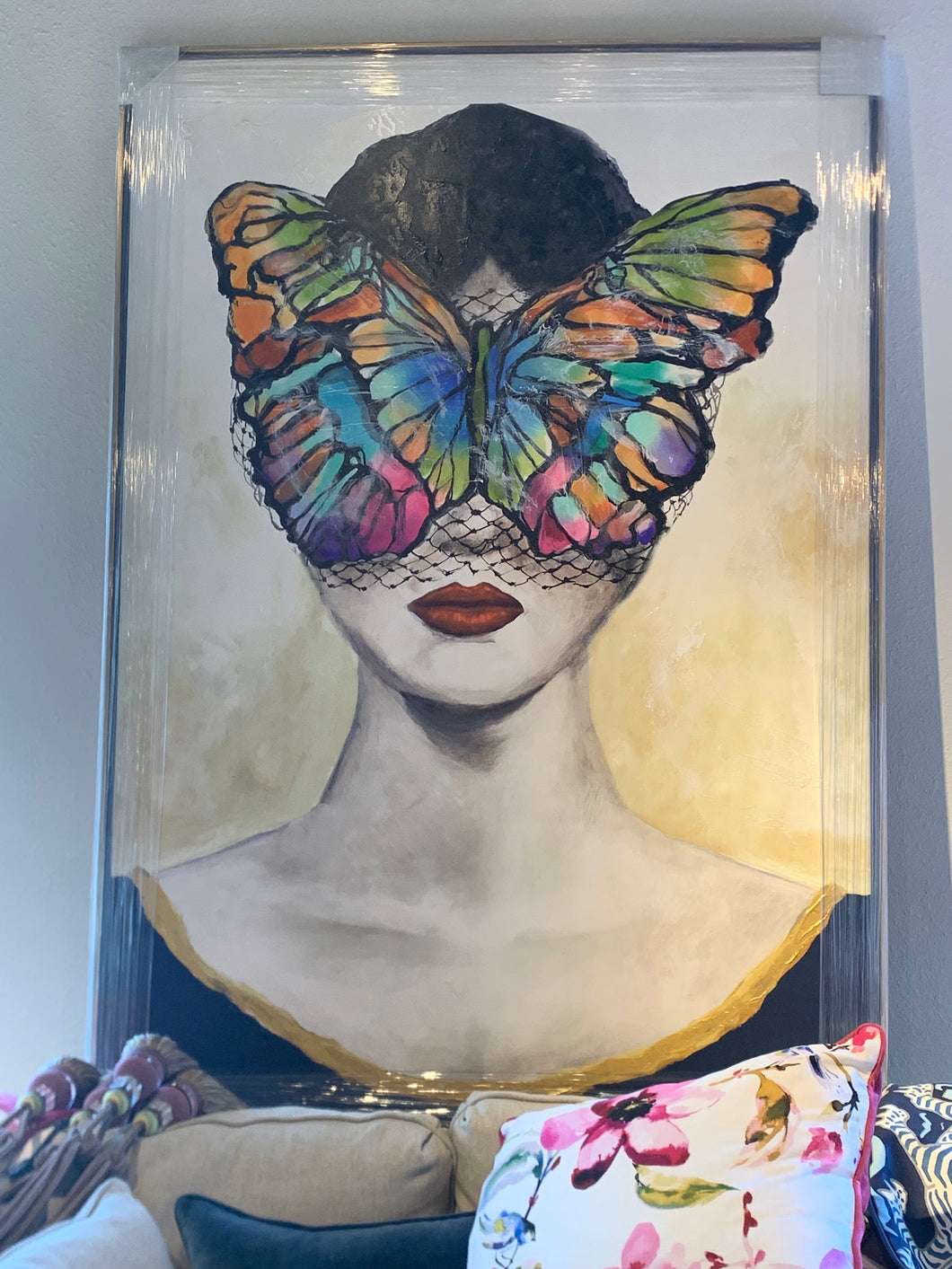 Butterfly Girl Painting