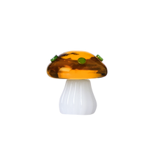 Load image into Gallery viewer, Alice-Amber Mushroom w/Green Dots
