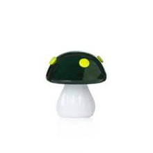 Load image into Gallery viewer, Alice-Green Mushroom w/Yellow Dots
