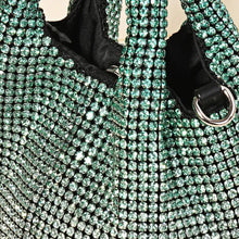 Load image into Gallery viewer, Rhinestone Studded Handbag - Green Ombre
