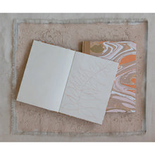 Load image into Gallery viewer, Marbled Paper and Cardboard Hard Cover Notebook
