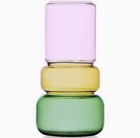 Revolve-Vase-Pink/Amber/Green