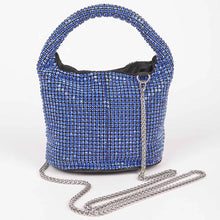 Load image into Gallery viewer, Rhinestone Bucket Bag - Blue
