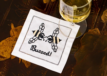Load image into Gallery viewer, Embroidered Cocktail Napkins- Buzzed
